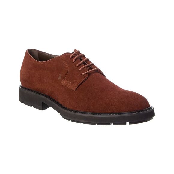 Tods Suede Derby Brown
